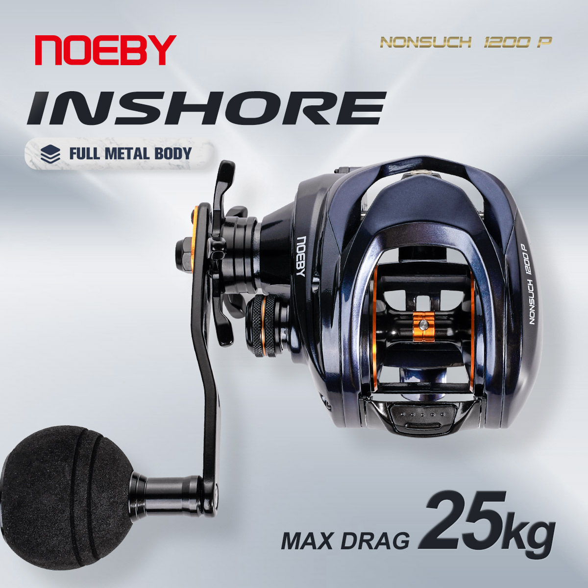 Trolling Reel - Noeby Inshore Baitcasting Fishing Reel 25kg