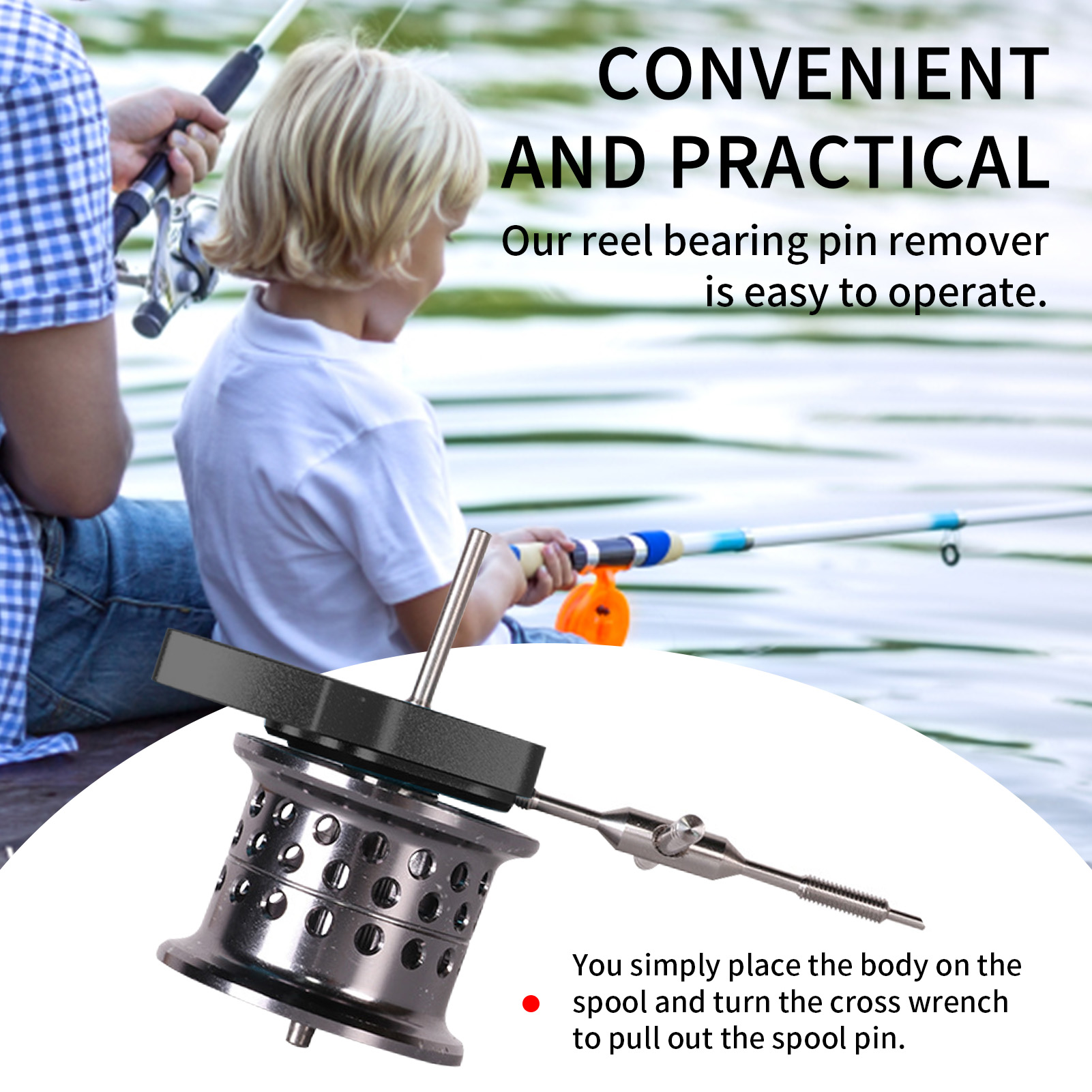 Spool Bearing Pin Remover Fish - огляд і ціна Reel Repair Kit