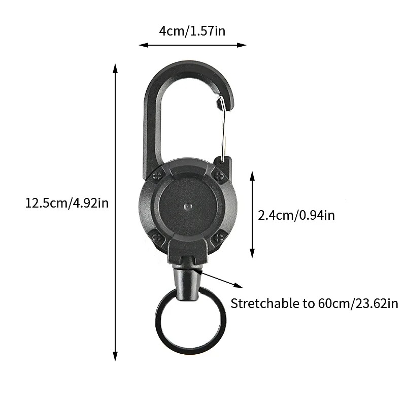 Tactical Retractable Carabiner - огляд і ціна Conventional Reel