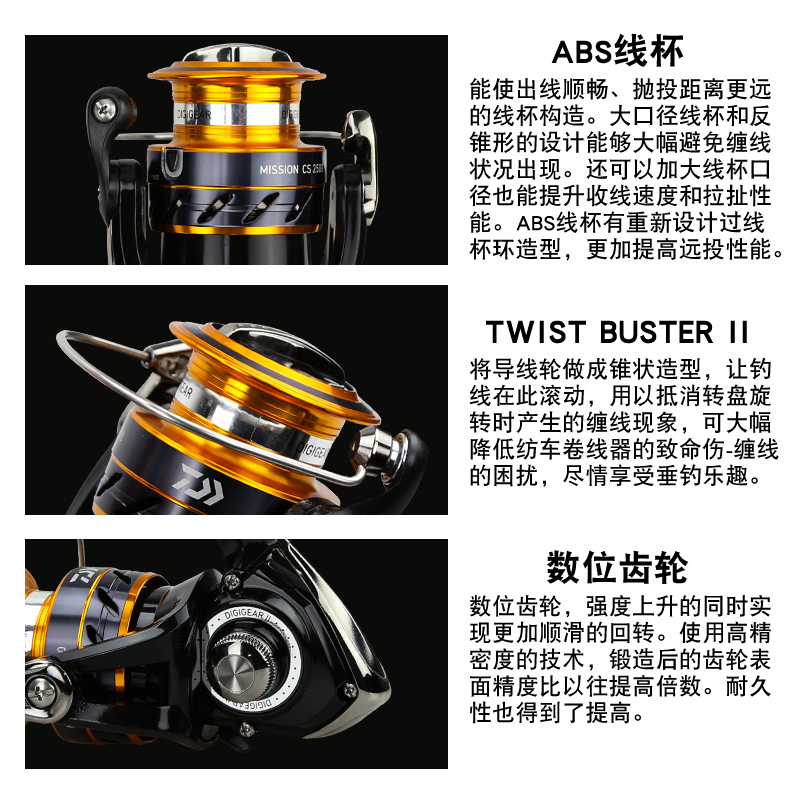 DAIWA Fishing Reel MISSION CS  - огляд і ціна Reel Spare Spool