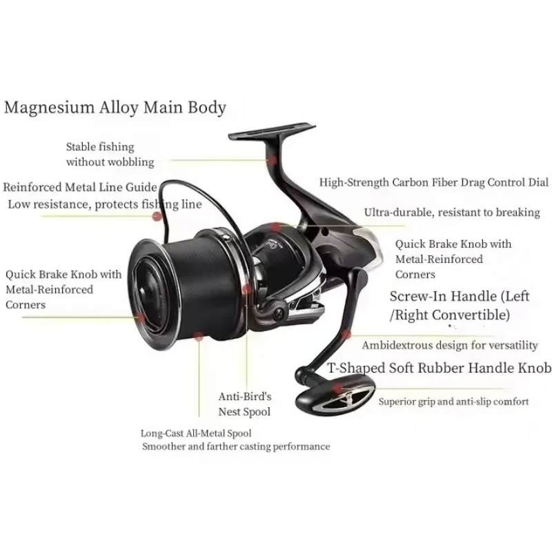 Fishing Reel Carp New  Body 12 - огляд і ціна Reel Spare Spool