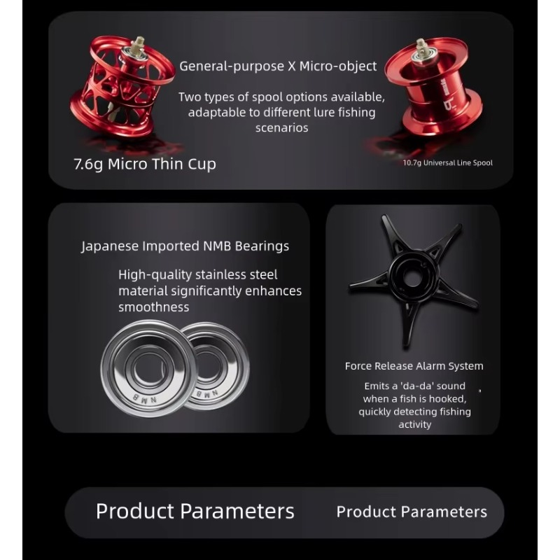 P1 Casting Reel, 7.3:1 Gear Ra - огляд і ціна Reel Handle