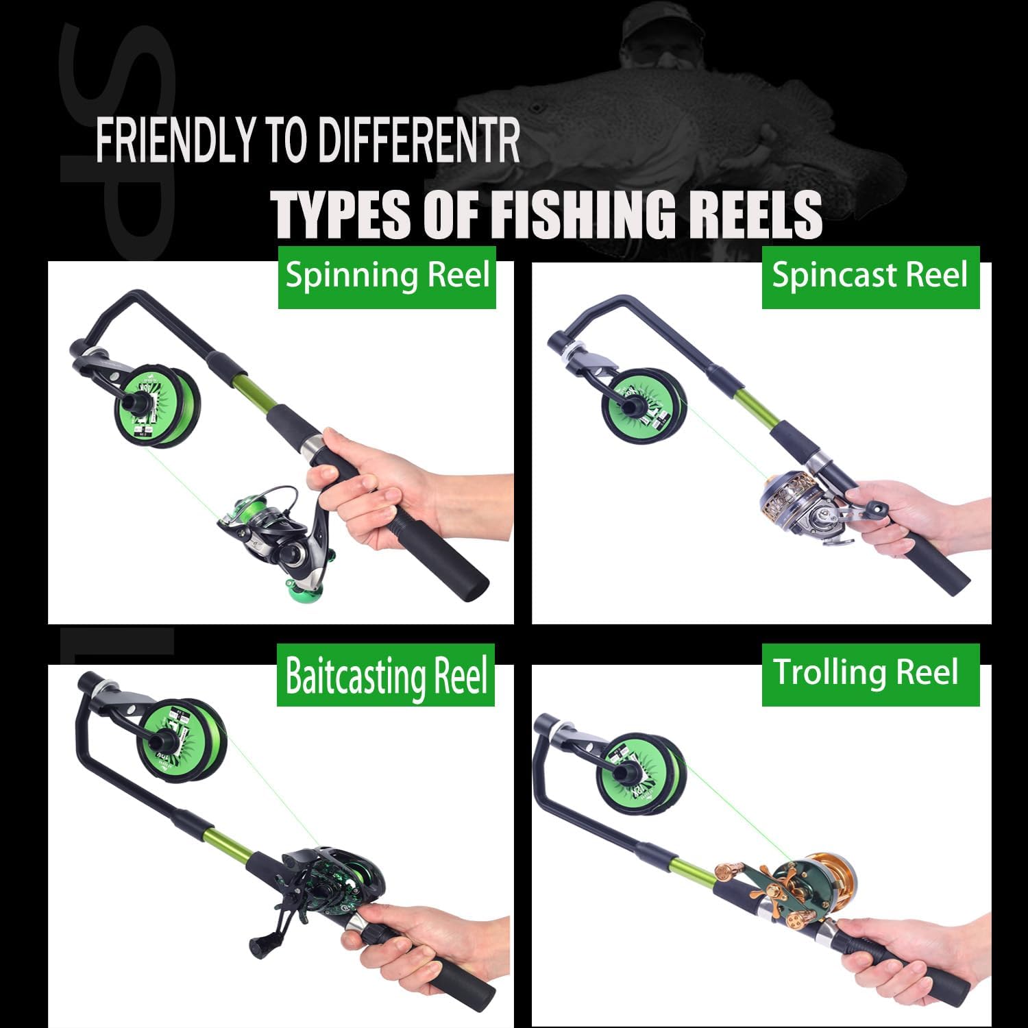 Fishing Line Spooler, Adjustab - огляд і ціна Baitcasting Reel